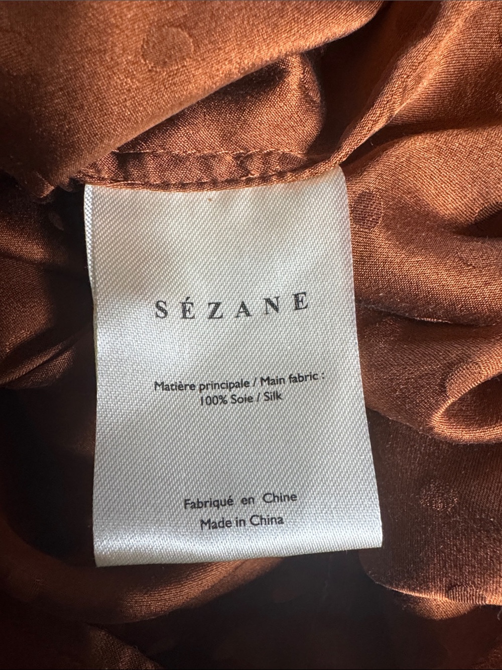 Sezane silk dot Ann shirt - Picture 8 of 9
